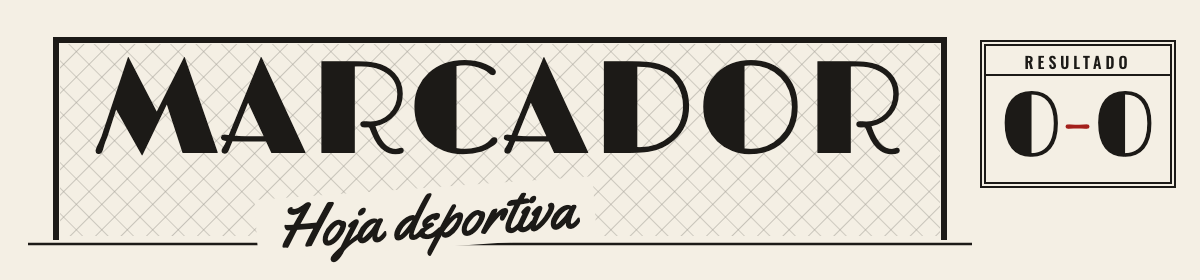MARCADOR · Hoja deportiva